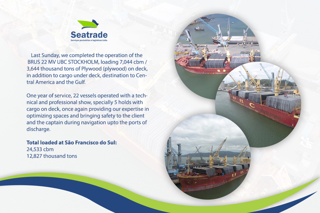 Seatrade: operation of the BRUS 22 MV UBC STOCKHOLM