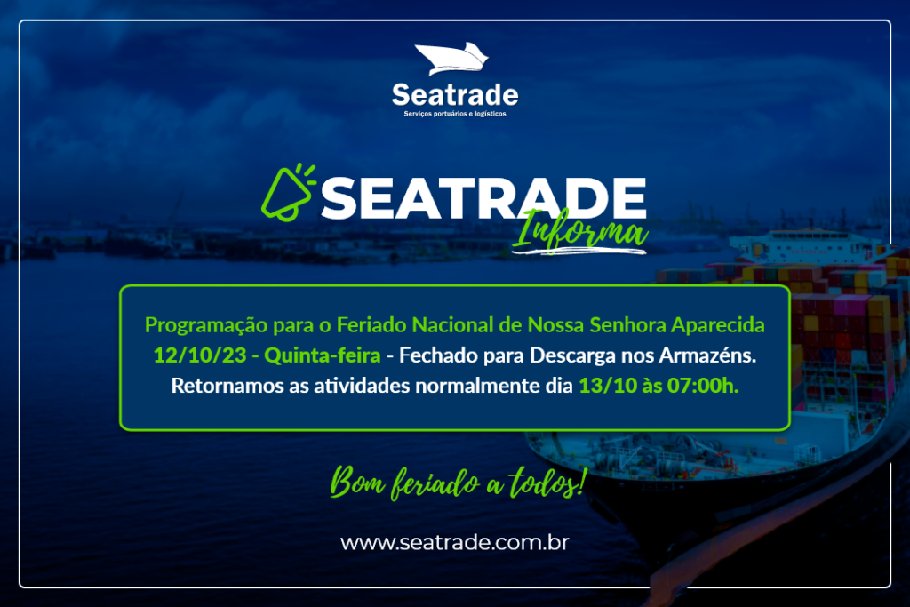 Informativo de Feriado Nacional de Nossa Senhora Aparecida